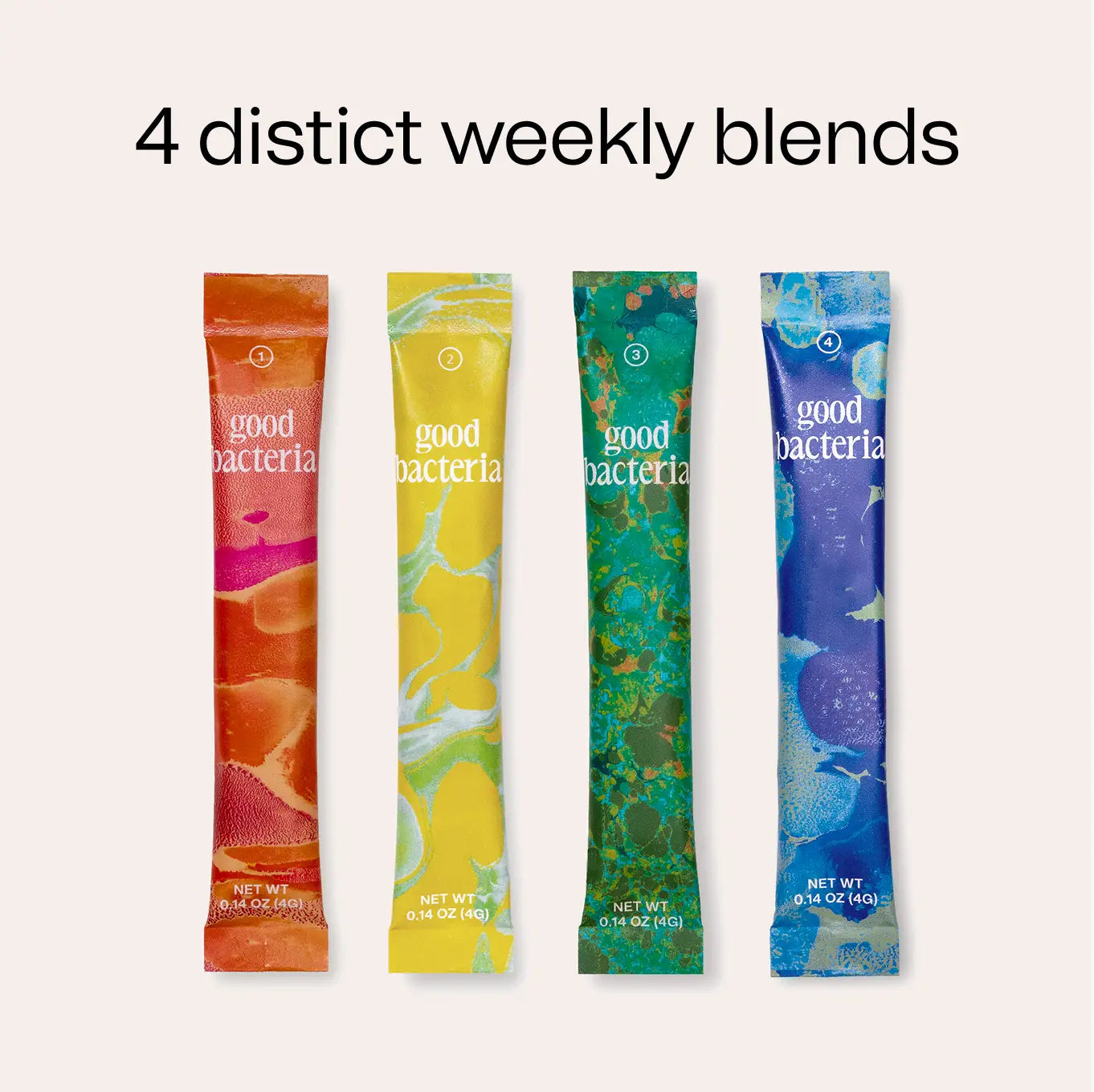 4 distinct weekly blend